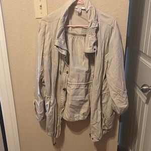 Style & Co. Light Tan Utility Jacket